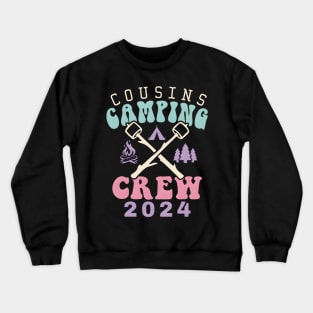 Cousin Camping Crew 2024 Family Vacation Camp Crewneck Sweatshirt